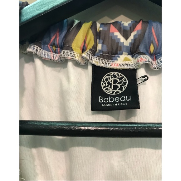 Bobeau | Patterned High Low Skirt | Medium - Picture 3 of 3